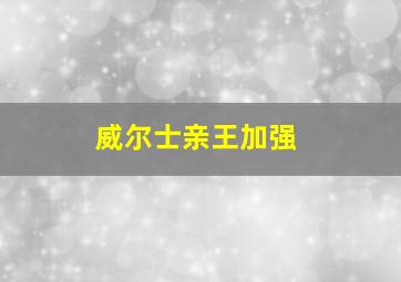 威尔士亲王加强