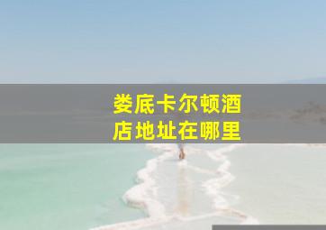 娄底卡尔顿酒店地址在哪里