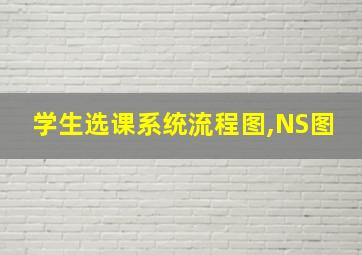 学生选课系统流程图,NS图