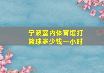 宁波室内体育馆打篮球多少钱一小时