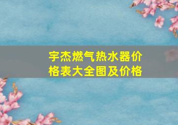 宇杰燃气热水器价格表大全图及价格