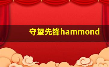 守望先锋hammond