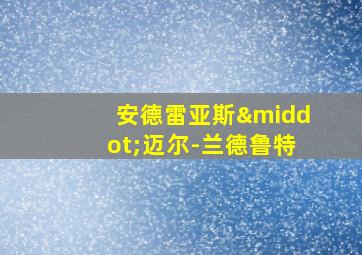 安德雷亚斯·迈尔-兰德鲁特