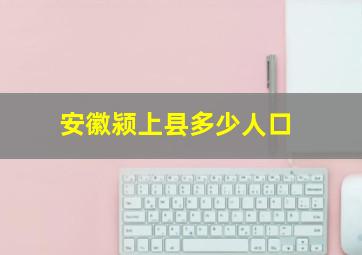 安徽颍上县多少人口