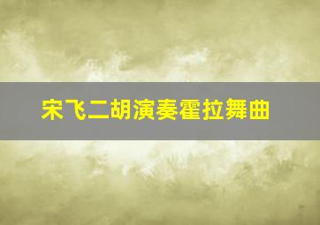 宋飞二胡演奏霍拉舞曲