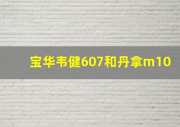 宝华韦健607和丹拿m10