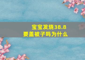 宝宝发烧38.8要盖被子吗为什么