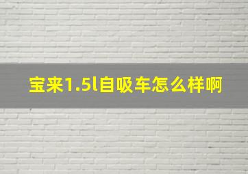 宝来1.5l自吸车怎么样啊