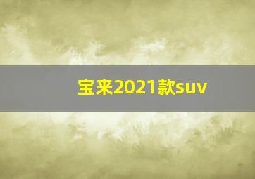 宝来2021款suv