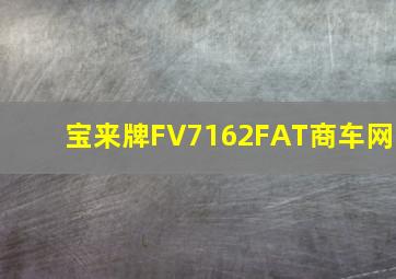 宝来牌FV7162FAT商车网