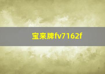 宝来牌fv7162f