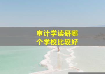 审计学读研哪个学校比较好