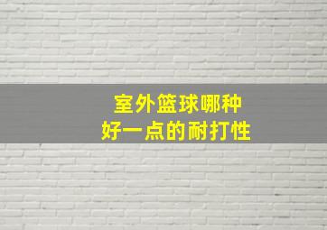 室外篮球哪种好一点的耐打性