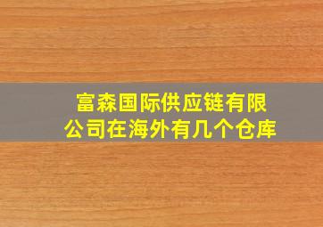 富森国际供应链有限公司在海外有几个仓库