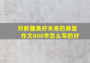 对新疆美好未来的展望作文800字怎么写的好