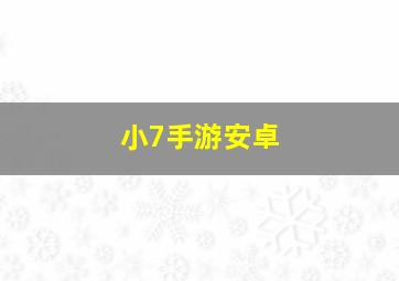 小7手游安卓