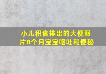 小儿积食排出的大便图片8个月宝宝呕吐和便秘