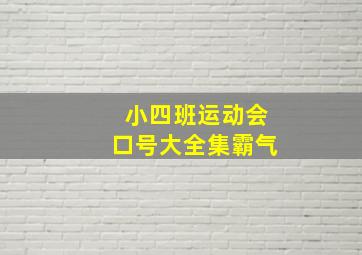 小四班运动会口号大全集霸气