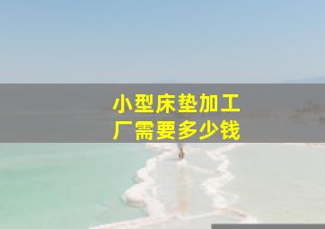 小型床垫加工厂需要多少钱