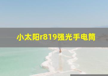 小太阳r819强光手电筒