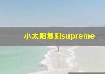 小太阳复刻supreme