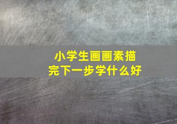 小学生画画素描完下一步学什么好