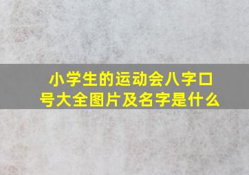 小学生的运动会八字口号大全图片及名字是什么