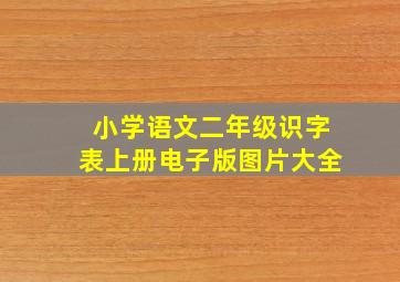 小学语文二年级识字表上册电子版图片大全