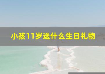 小孩11岁送什么生日礼物