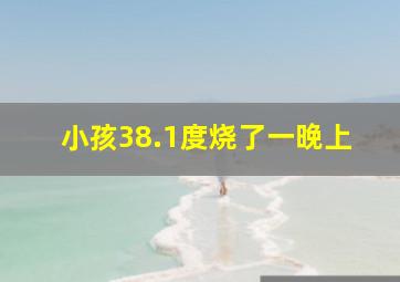 小孩38.1度烧了一晚上