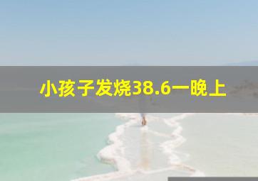 小孩子发烧38.6一晚上