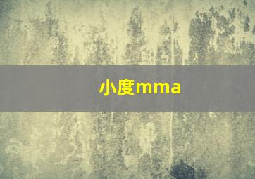 小度mma