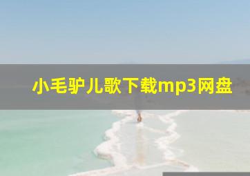 小毛驴儿歌下载mp3网盘