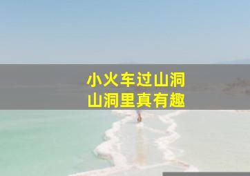 小火车过山洞山洞里真有趣