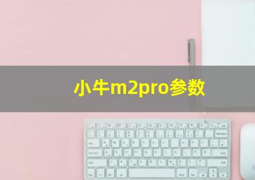 小牛m2pro参数