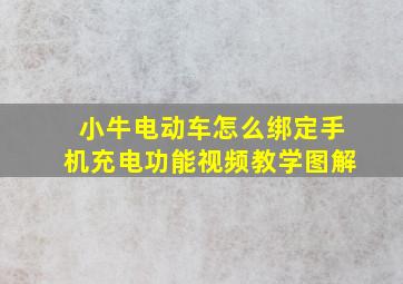 小牛电动车怎么绑定手机充电功能视频教学图解