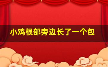 小鸡根部旁边长了一个包