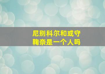 尼别科尔和或守鞠奈是一个人吗