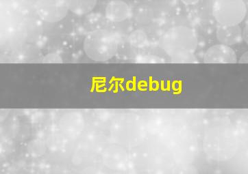 尼尔debug