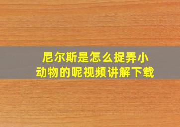 尼尔斯是怎么捉弄小动物的呢视频讲解下载