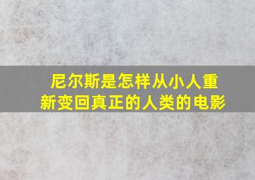 尼尔斯是怎样从小人重新变回真正的人类的电影