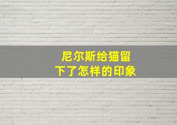 尼尔斯给猫留下了怎样的印象