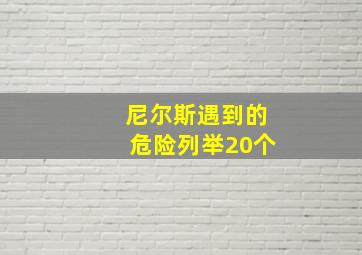 尼尔斯遇到的危险列举20个