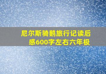 尼尔斯骑鹅旅行记读后感600字左右六年极