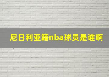 尼日利亚籍nba球员是谁啊