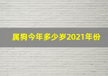 属狗今年多少岁2021年份