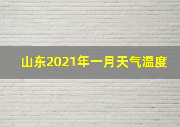 山东2021年一月天气温度