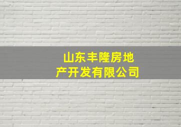 山东丰隆房地产开发有限公司