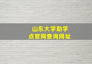 山东大学助学点官网查询网址