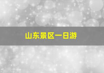 山东景区一日游